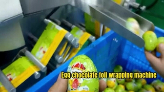 Egg chocolate foil wrapping machine