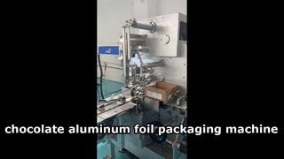 Umbrella-shaped chocolate aluminum foil packaging machine